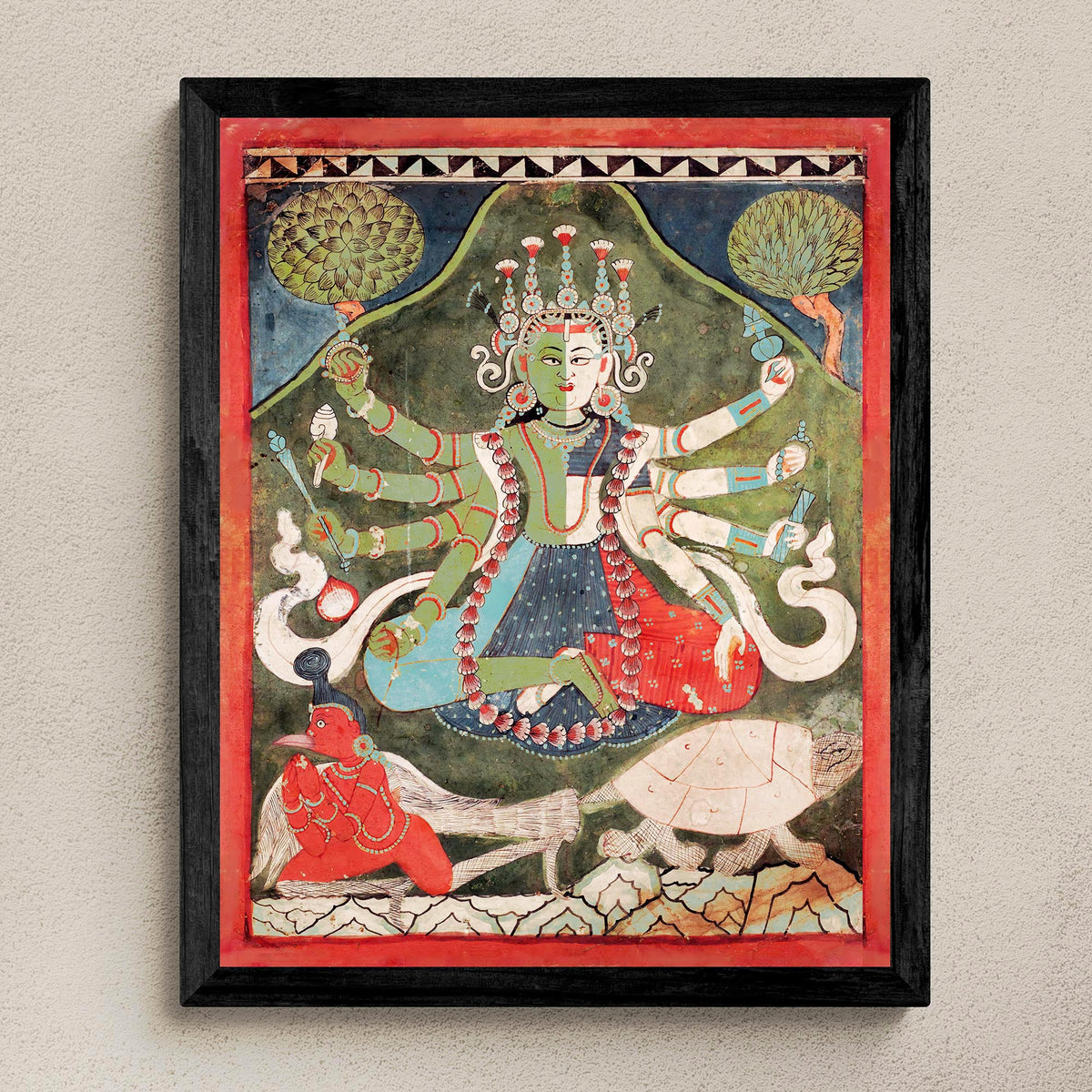 Vaikuntha-Kamalaja | Non-Binary, Gay, Transgender, Queer-Friendly 18th Century Indian Nepalese Deity Fine Art Print