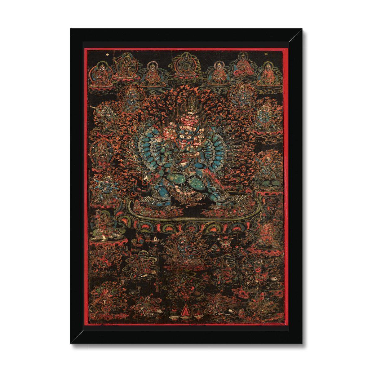 Framed Print 6"x8" / Black Frame Vajrabhairava, 18th Century Tibet | Framed Print