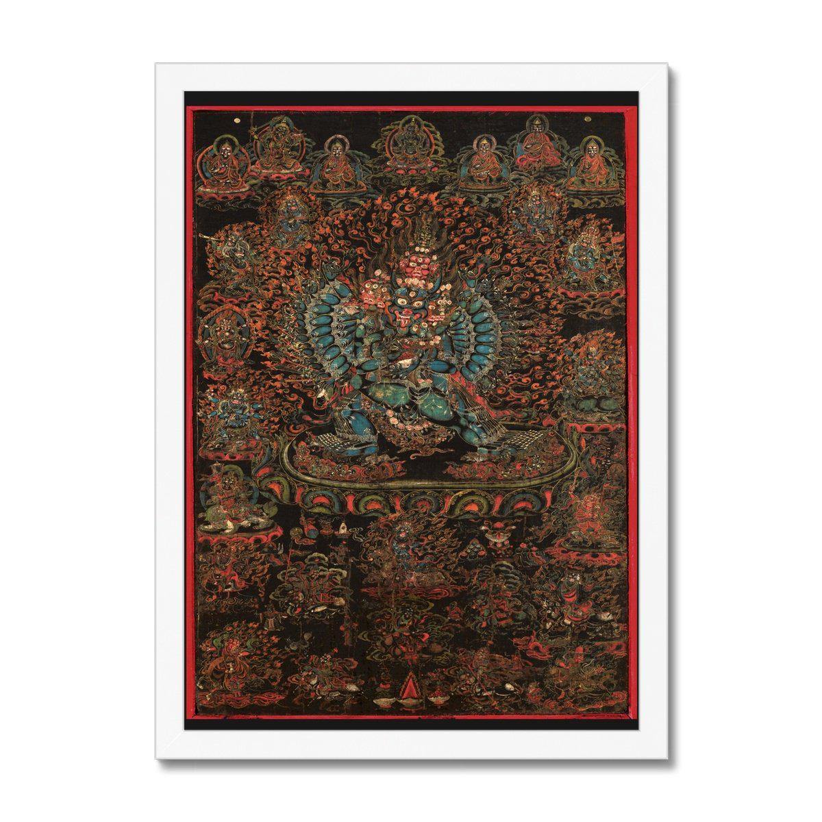 Framed Print 6"x8" / White Frame Vajrabhairava, 18th Century Tibet | Framed Print