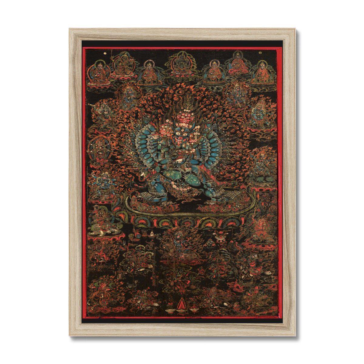 Framed Print 6"x8" / Natural Frame Vajrabhairava, 18th Century Tibet | Framed Print