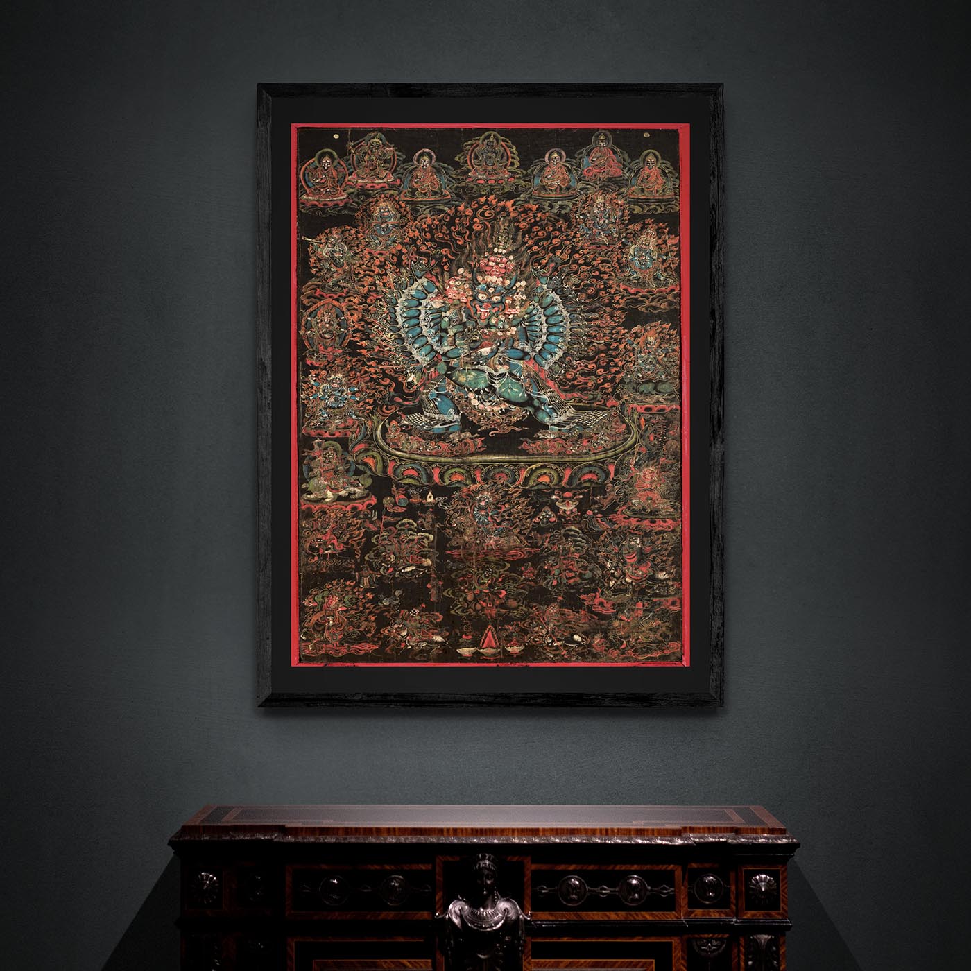 Vajrabhairava, 18th Century Tibet | Framed Print - Sacred Surreal