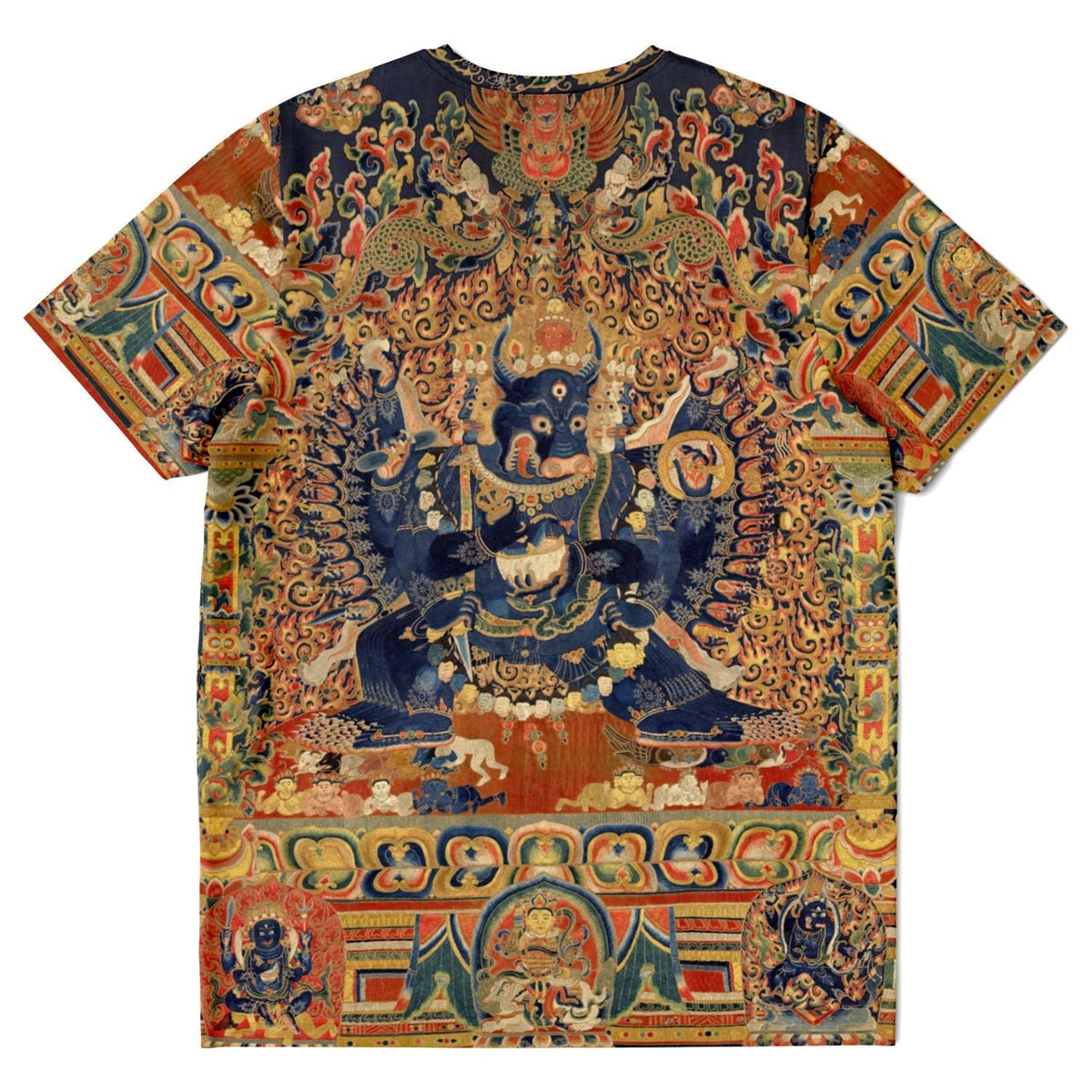 Vajrabhairava Wrathful Deity | Tibetan Buddhist Protection, Meditation Deity | Zen Manjushri Emanation Graphic Art T-Shirt