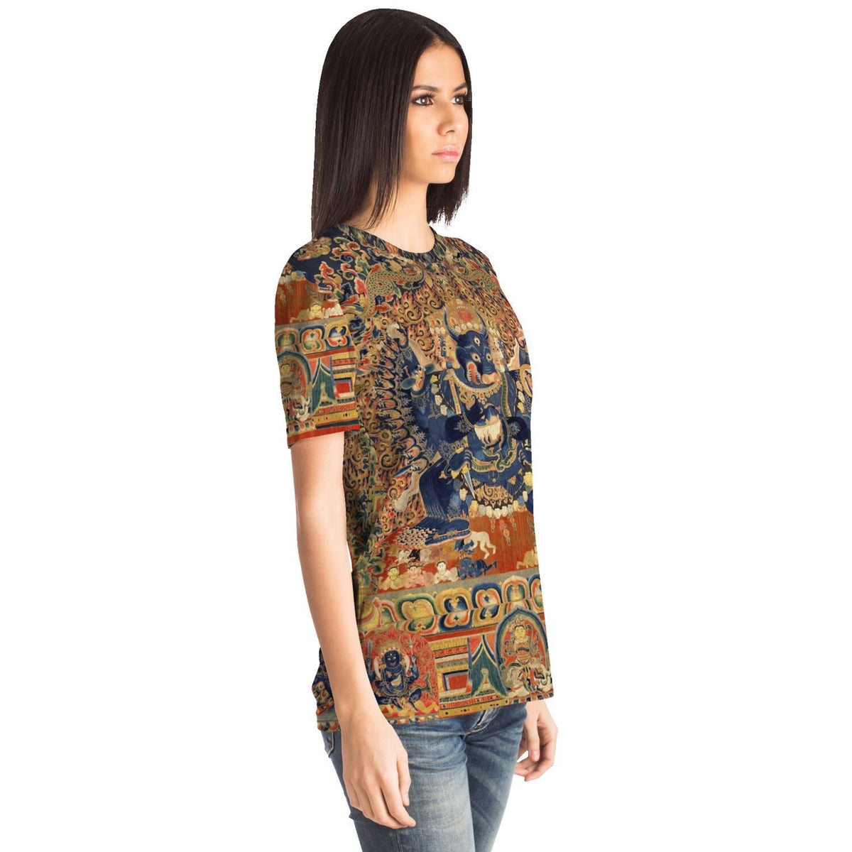 Vajrabhairava Wrathful Deity | Tibetan Buddhist Protection, Meditation Deity | Zen Manjushri Emanation Graphic Art T-Shirt