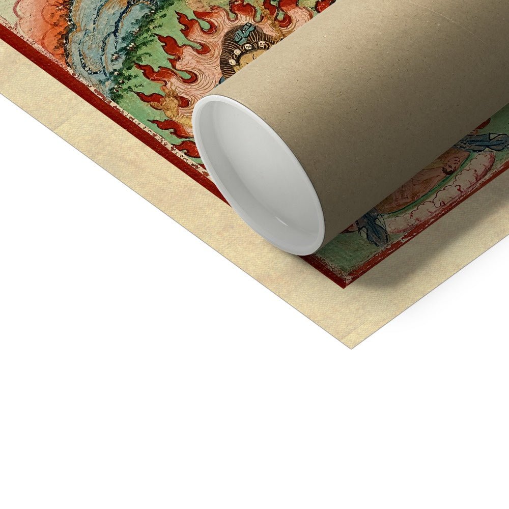 Vajravarahi (Krodha Kali) Tibetan Chinese Vajrayana Antique Thangka Fine Art Tantra Hindu Nepal Buddhist Dharma Fine-Art Print