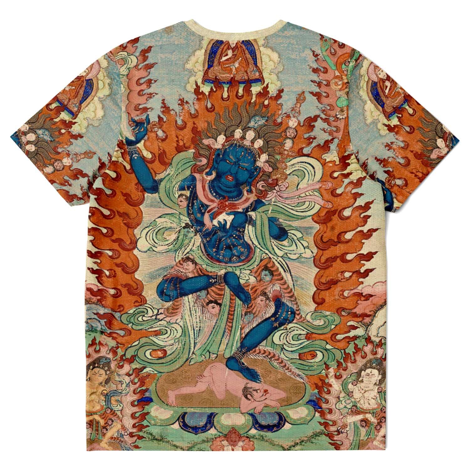 T-shirt Vajravarahi (Krodha Kali) Tibetan-Chinese Vajrayana Buddhist Tantric Goddess Thangka Antique Vintage Folk Mythology Mahayana Art Tee T-Shirt