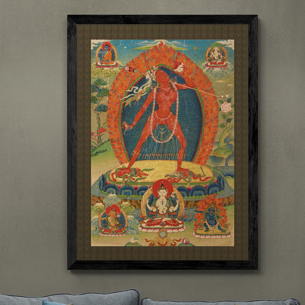 giclee Vajrayogini Tibetan Vajrayana Female Goddess Deity Feminist Tantra Tantric Pema Vajra Yogini Dakini Nepal Erotic Fine Art Print