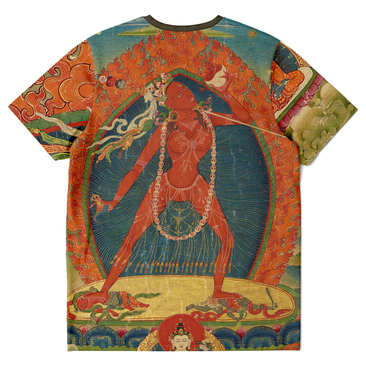 Vajrayogini Tibetan Vajrayana Thangka Erotic Tantric Tantra Deity Goddess Feminist Buddhist Mahayana Vintage Antique Art T-Shirt Tee