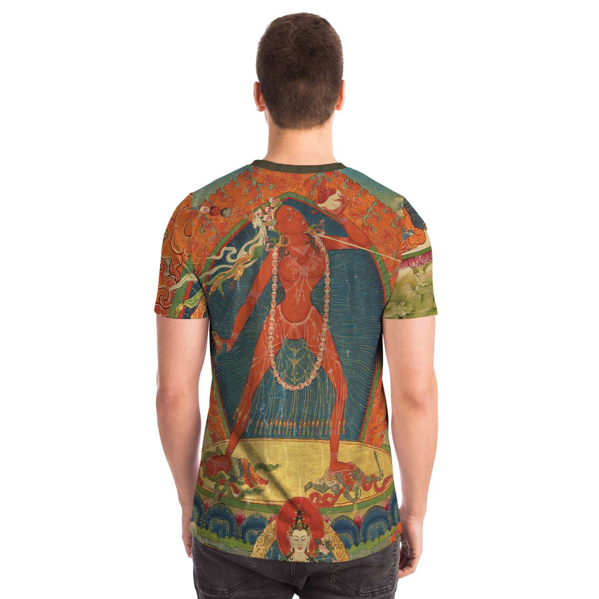 Vajrayogini Tibetan Vajrayana Thangka Erotic Tantric Tantra Deity Goddess Feminist Buddhist Mahayana Vintage Antique Art T-Shirt Tee