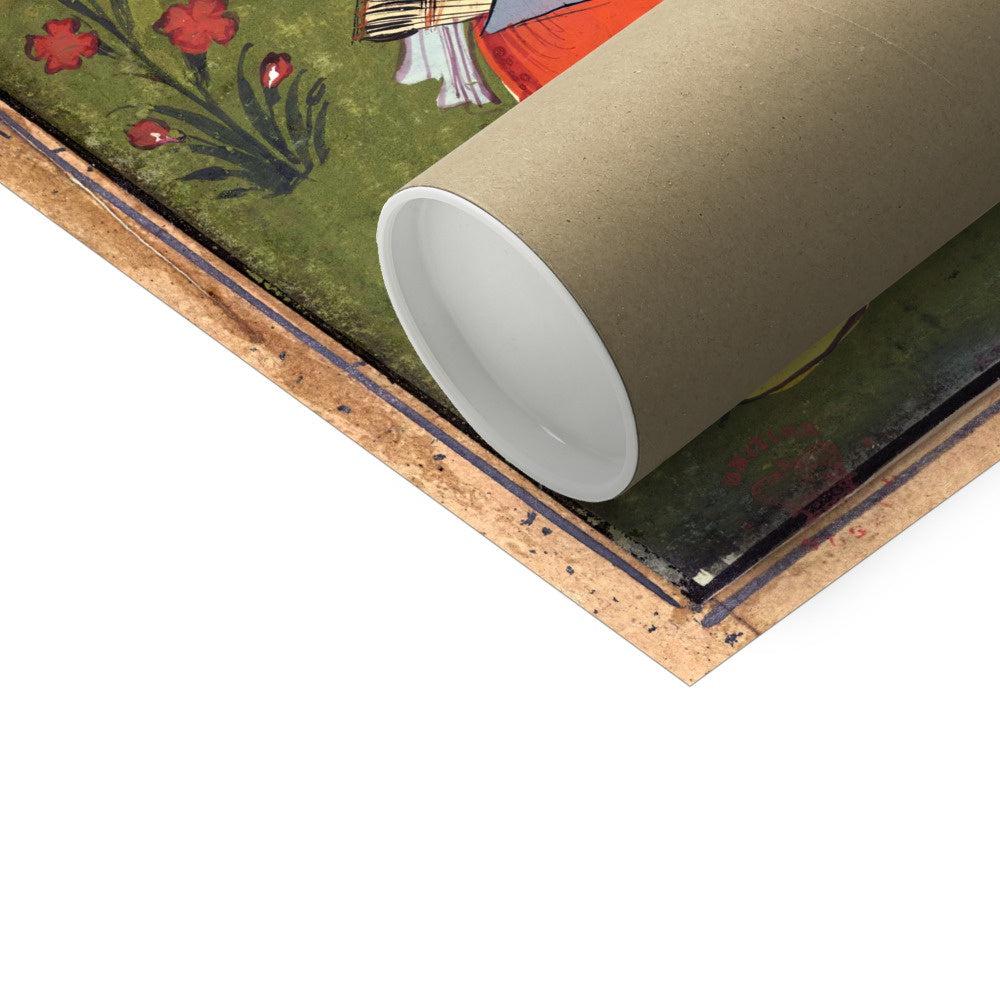 Vishnu as Rama w/ Laksmana Killing Ravana the Demon | Ramayana Epic Hindu Mythology | Indian Vintage Hanuman Folklore Fine Art Print