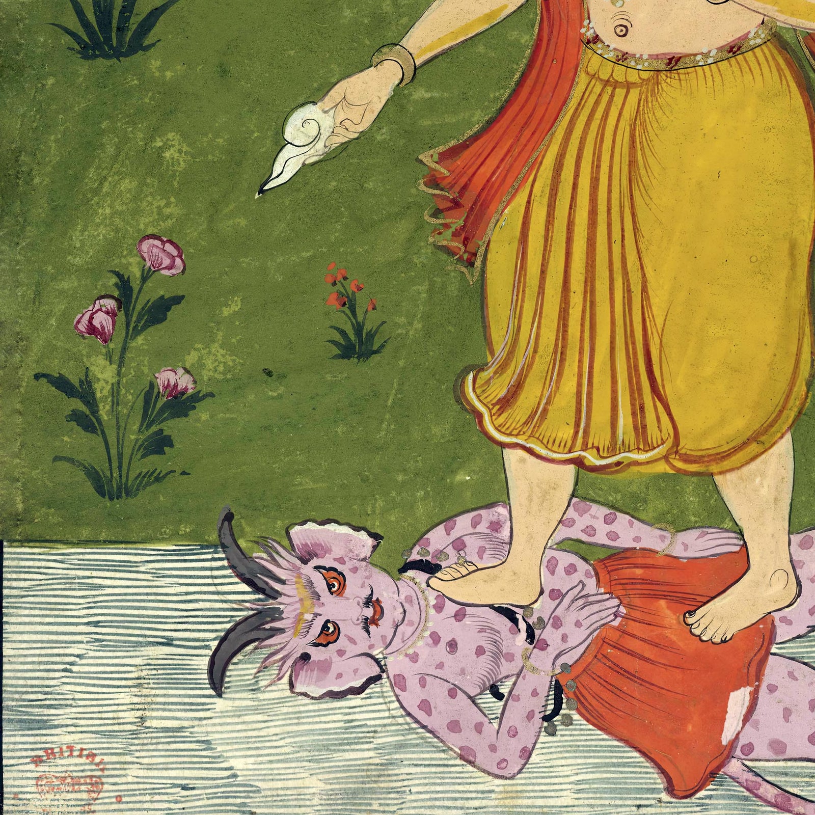 Vishnu As Vaharta: Boar Incarnation of Vishnu | Protector of the Universe | Hindu Indian Deity, Bhakti Devotional Framed Art Print