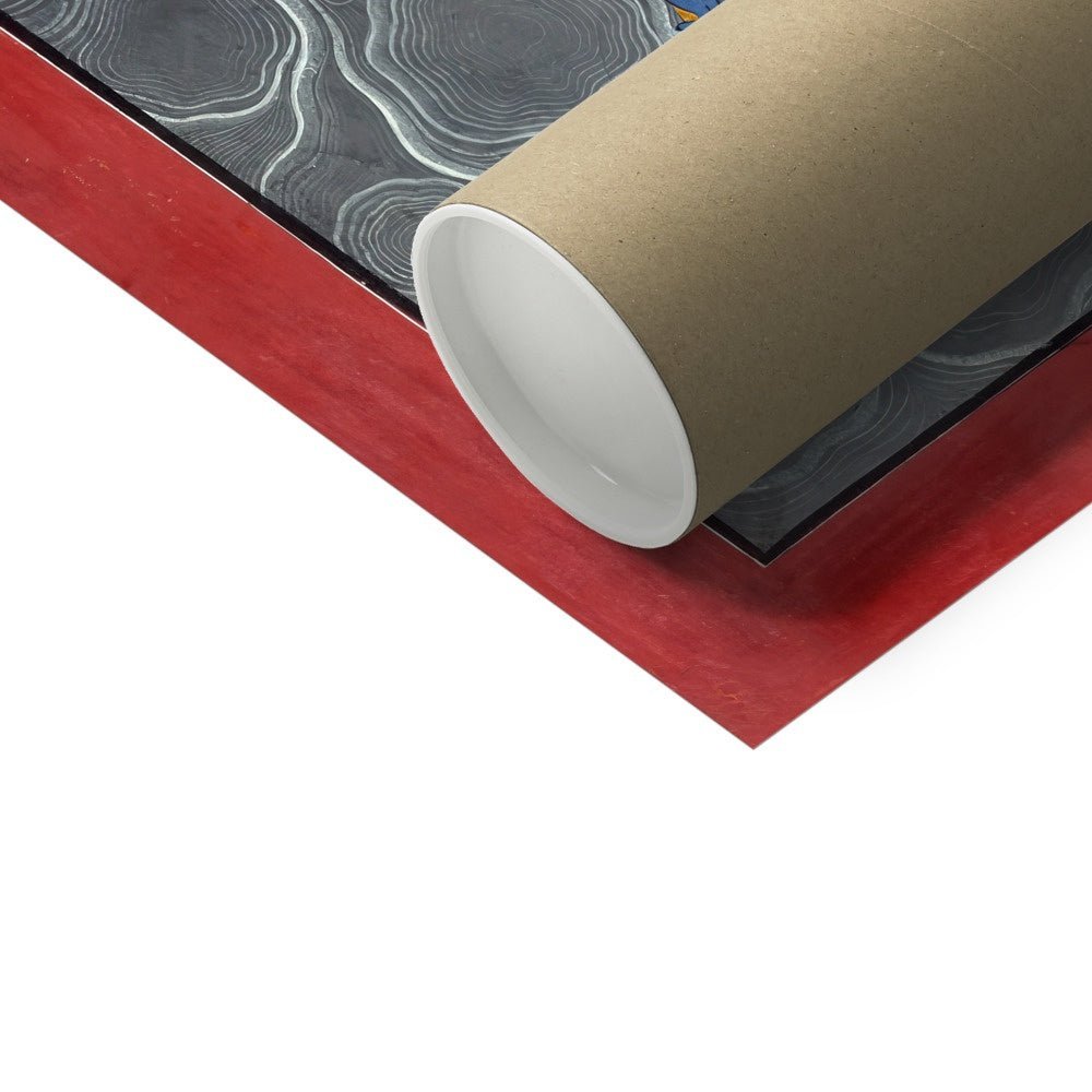 Vishnu as Varaha Fighting Hiranyaksha | Devotional Bhakti Indian Hindu Mythology | 19th Century Asian Folklore Vintage Fine Art Print