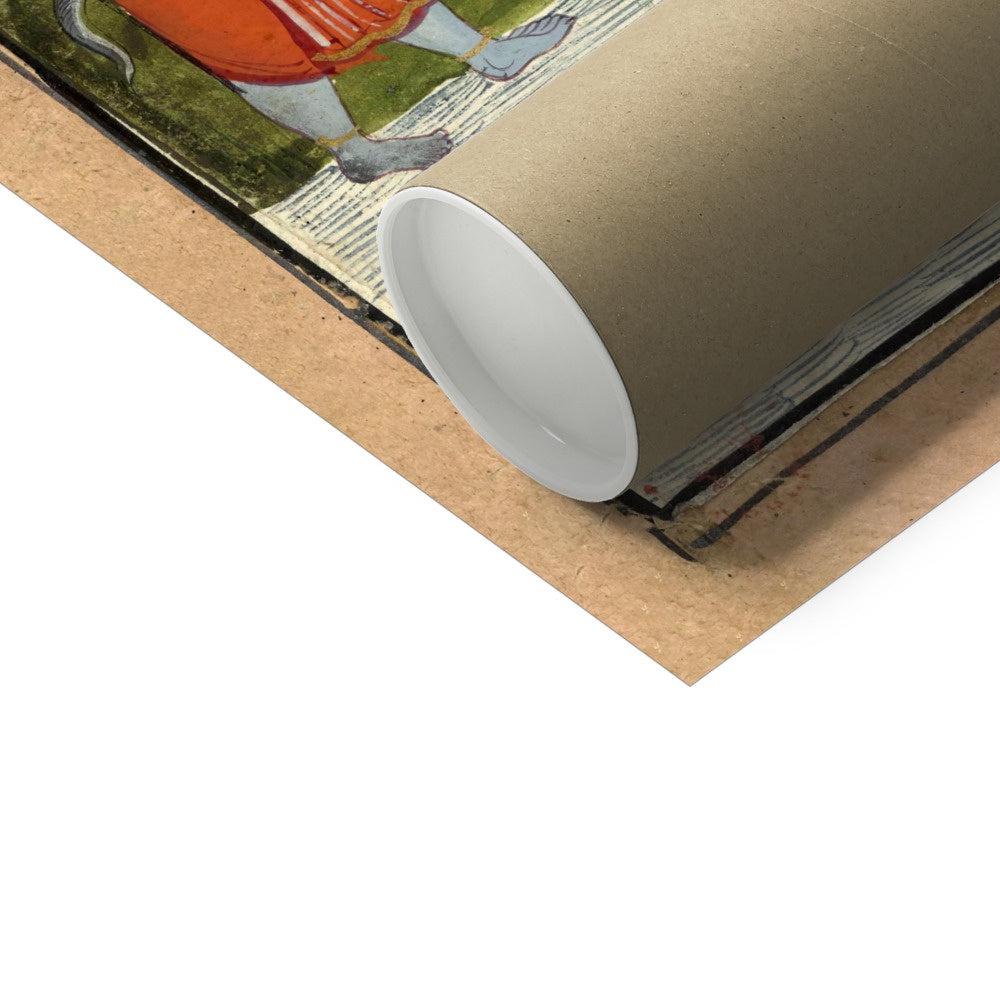 Vishnu's Tortoise Avatar Churning of the Ocean of Immortality | Gods and Demons, Hindu Mythology Fine Art Print