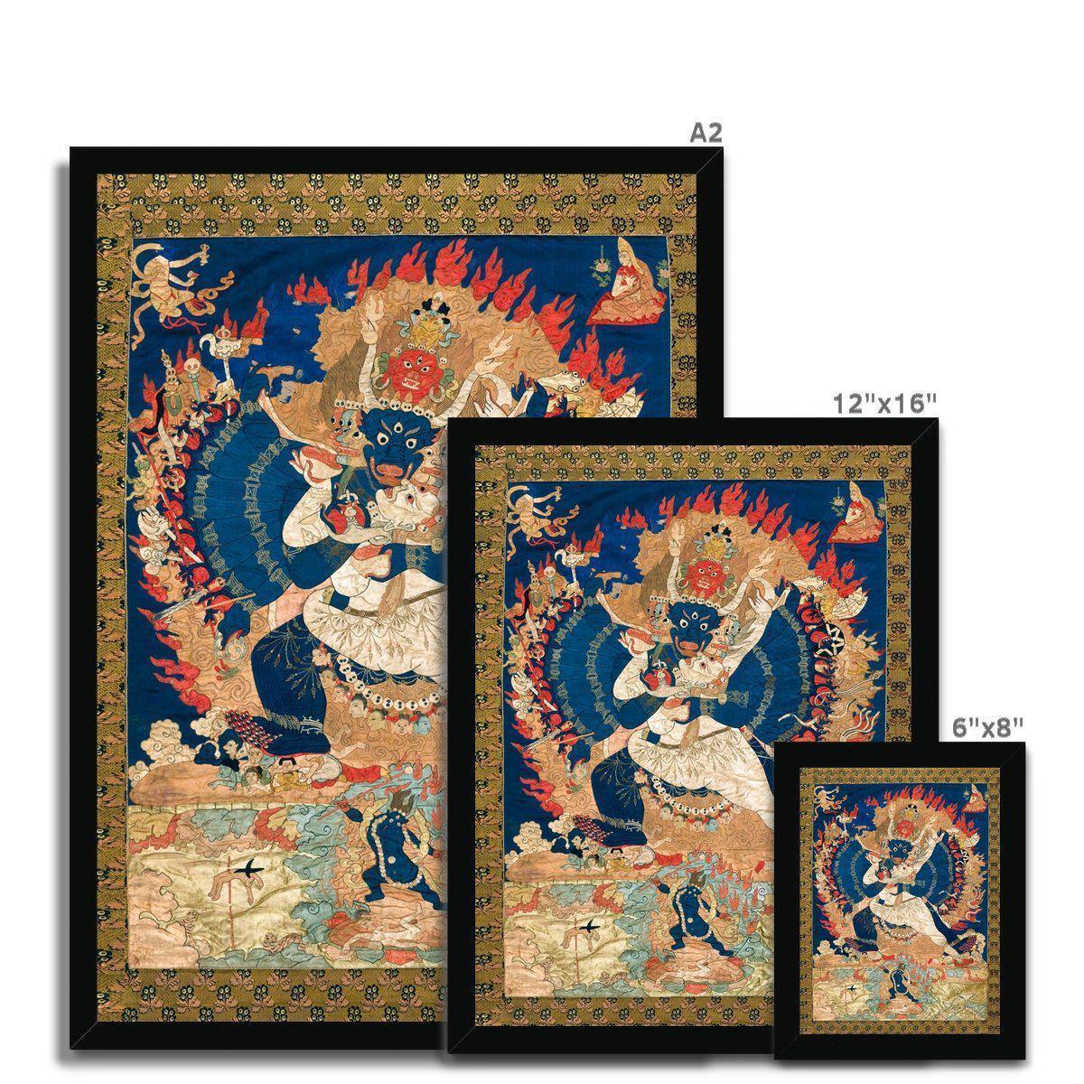 Yama and Consort, Tibet (18th-19th Century) | Framed Print