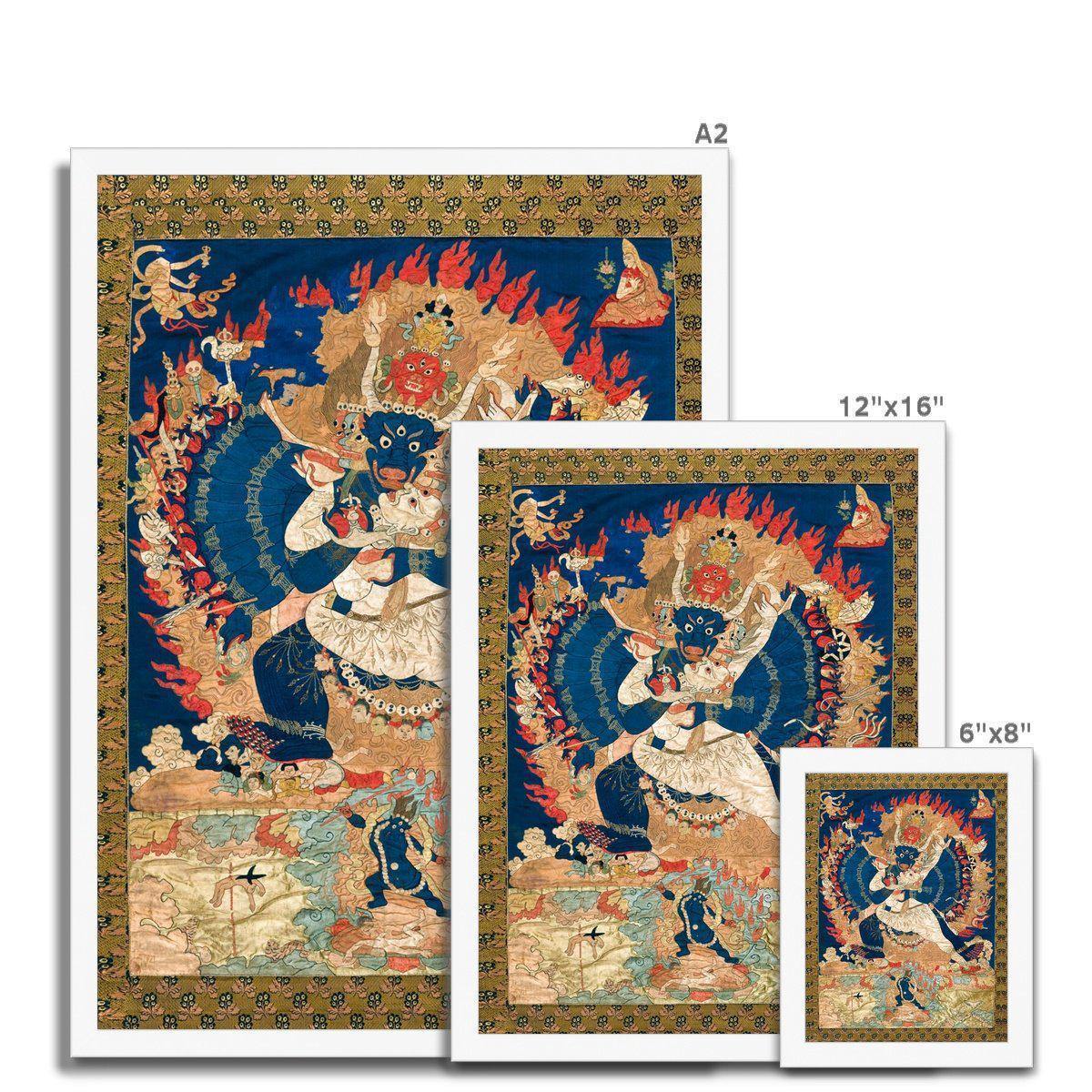 Yama and Consort, Tibet (18th-19th Century) | Framed Print