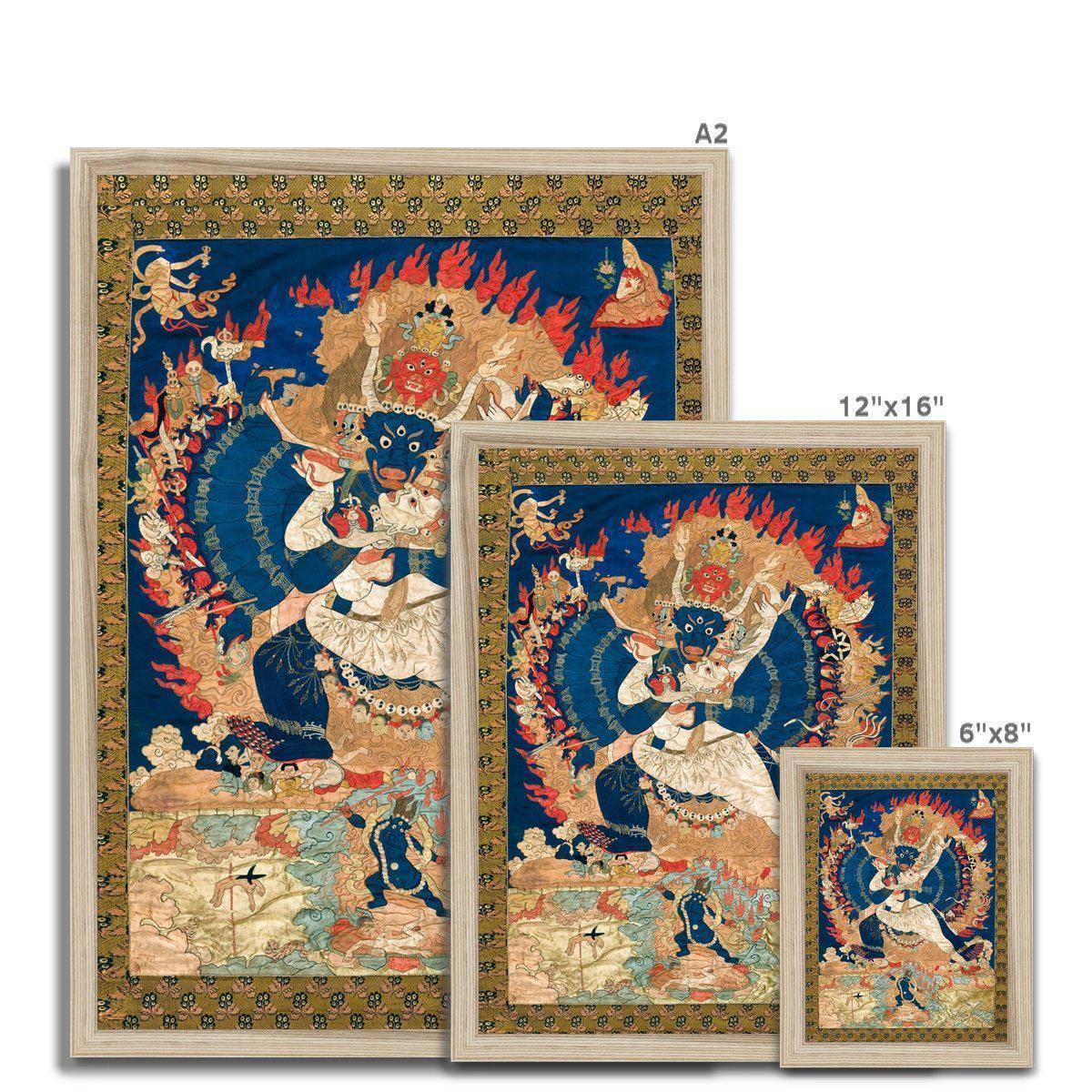 Yama and Consort, Tibet (18th-19th Century) | Framed Print