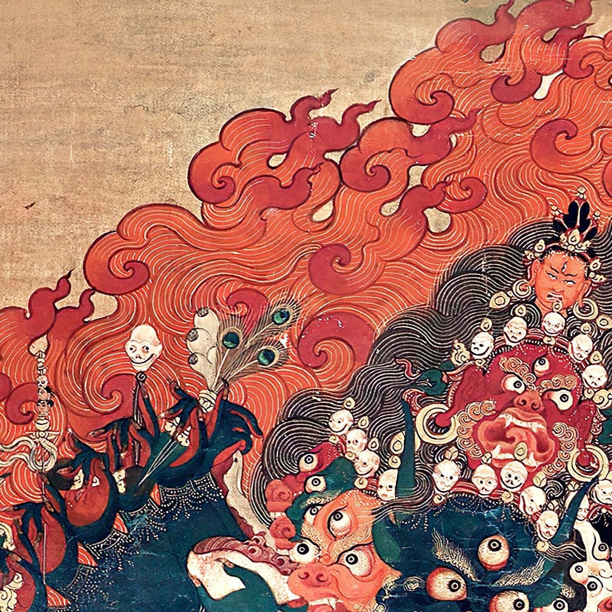 Yamantaka Tibetan Vajrayana Buddhist Thangka Deity Vintage T-Shirt