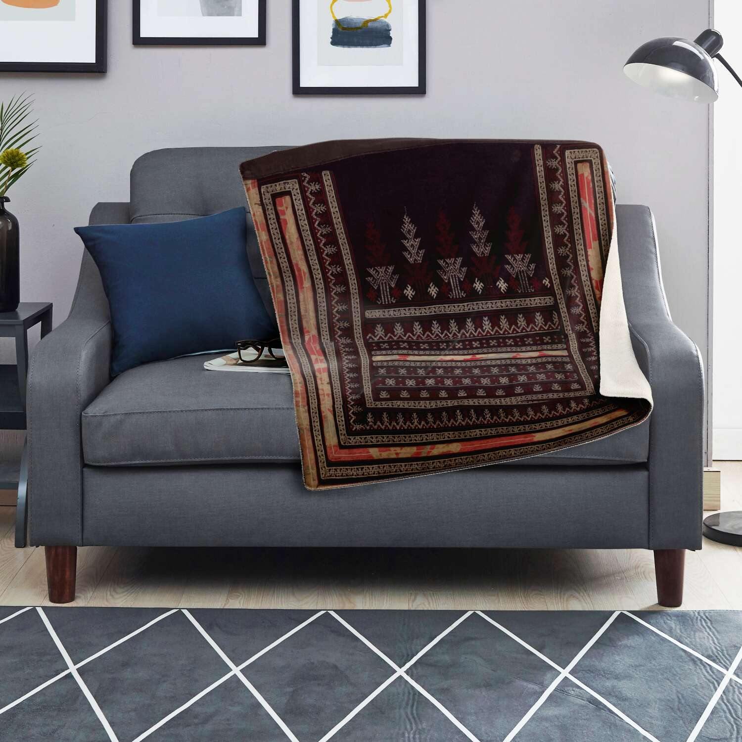 Yao Culture Traditional Design (SE Asia) | Sherpa Fleece Blanket