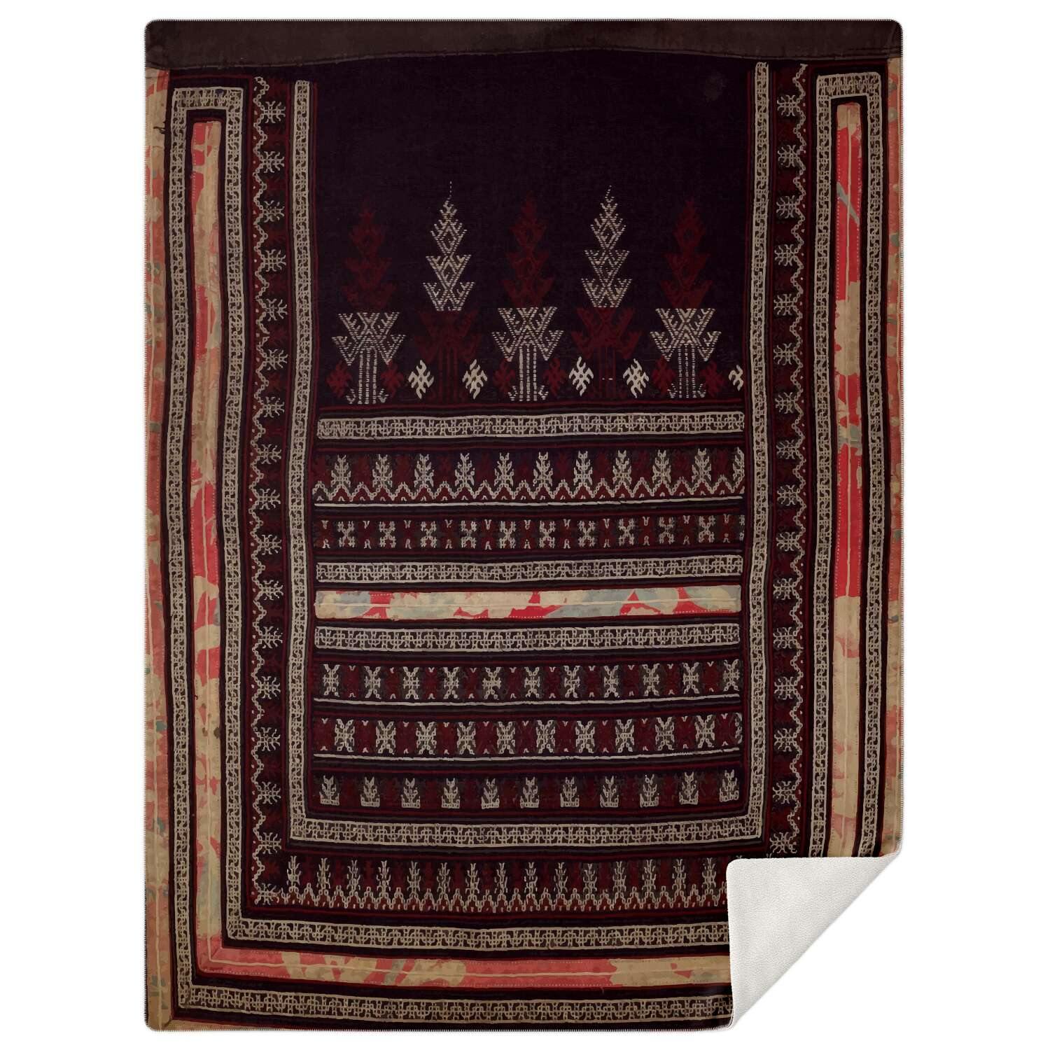 Yao Culture Traditional Design (SE Asia) | Sherpa Fleece Blanket