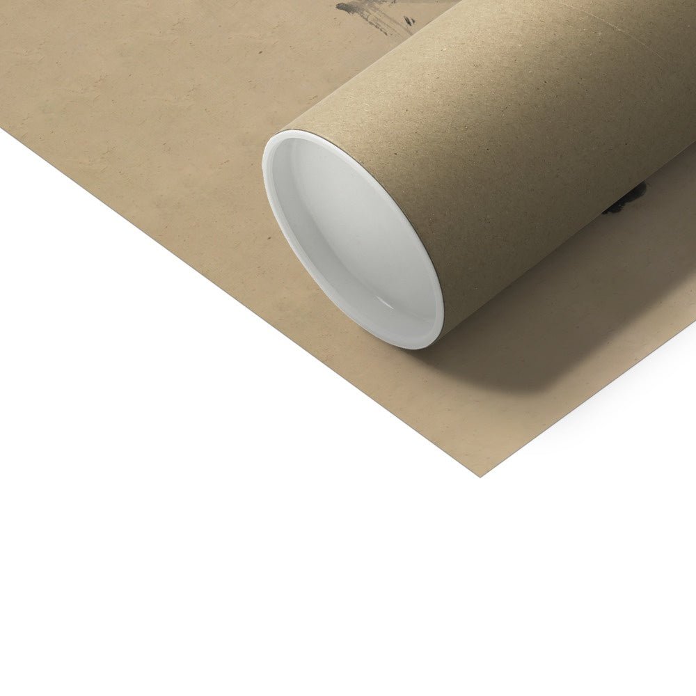 Zen "Chonk" Fat Housecat, Zen Gift Hakuin Sumi-E Japanese Kawaii Cute Pet Kitty Cat Brush Painting Antique Vintage Fine Art Print